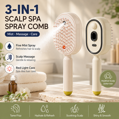 ✨The 3-in-1 Frizz-Free Nano-Mist Cushion Brush
